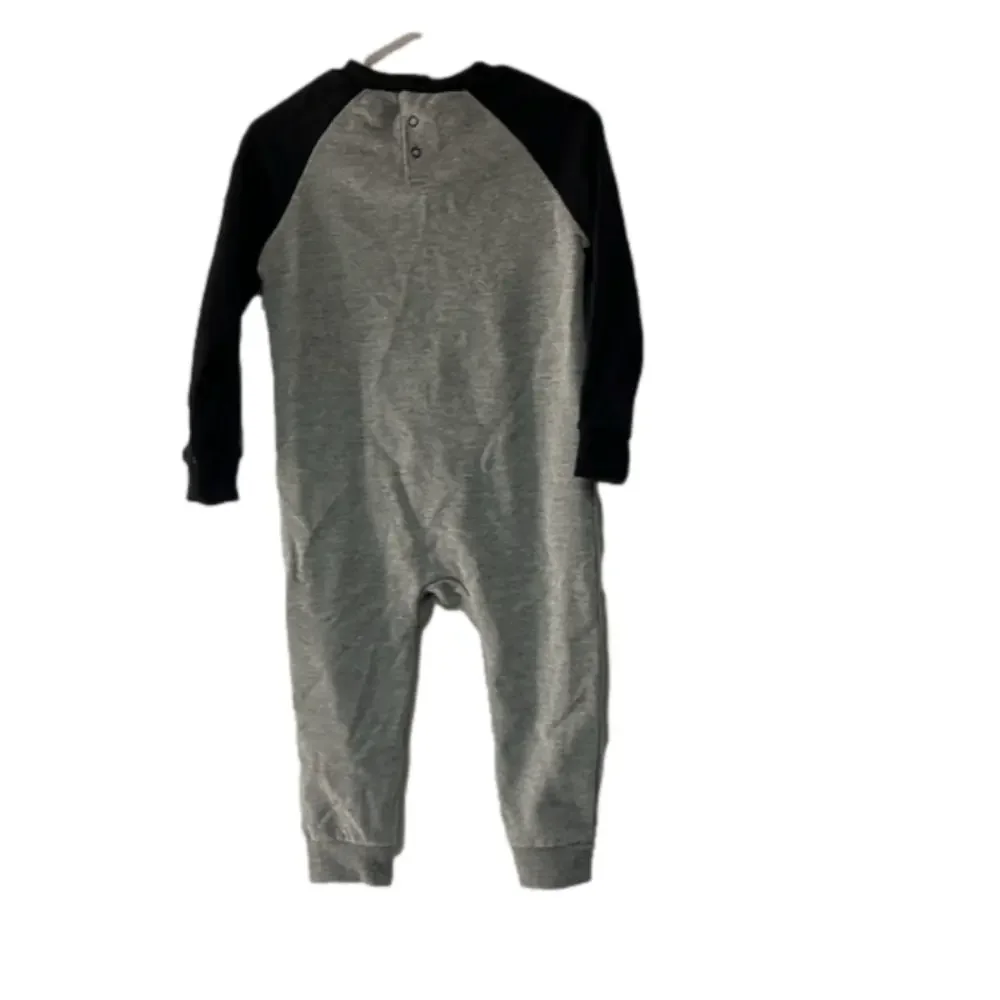 Boys toddler Puma fleece long sleeve‎ one piece with snap crotch size 18 months